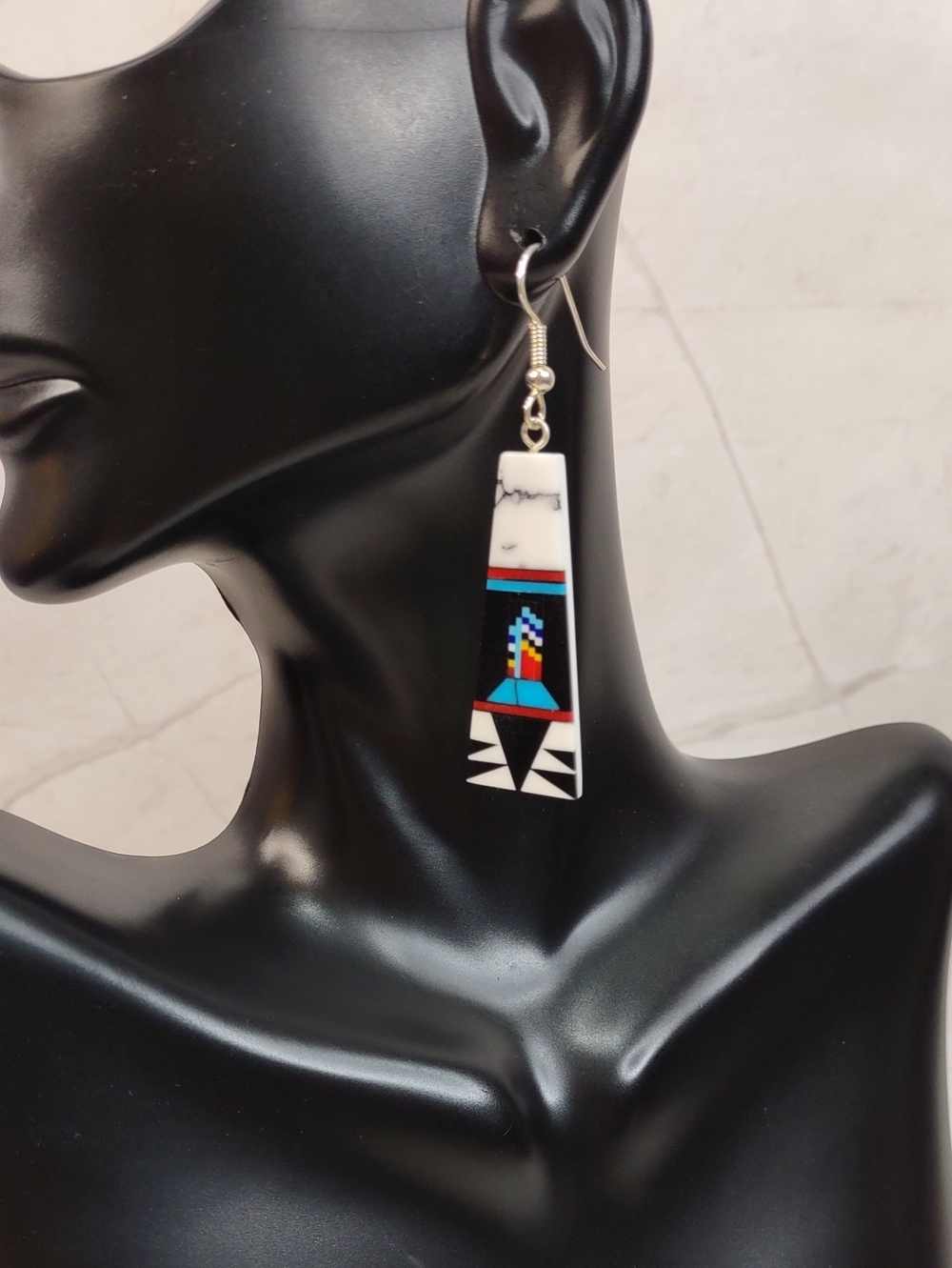 Artisan Crafted Mosaic Inlay Earrings